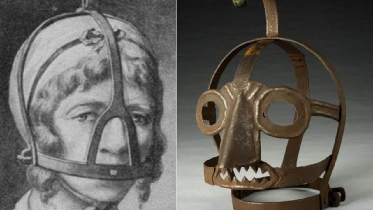 Очки пыток. Железная маска позора средневековье. Железные маски средневековья. Орудия пыток железная маска. Железные маски наказание.