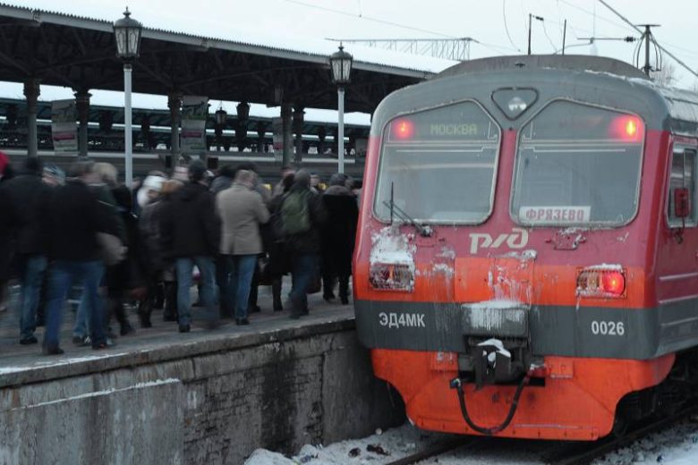 Поезд в Москве